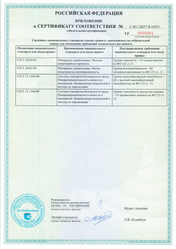 Сертификаты на OSB — документ 3