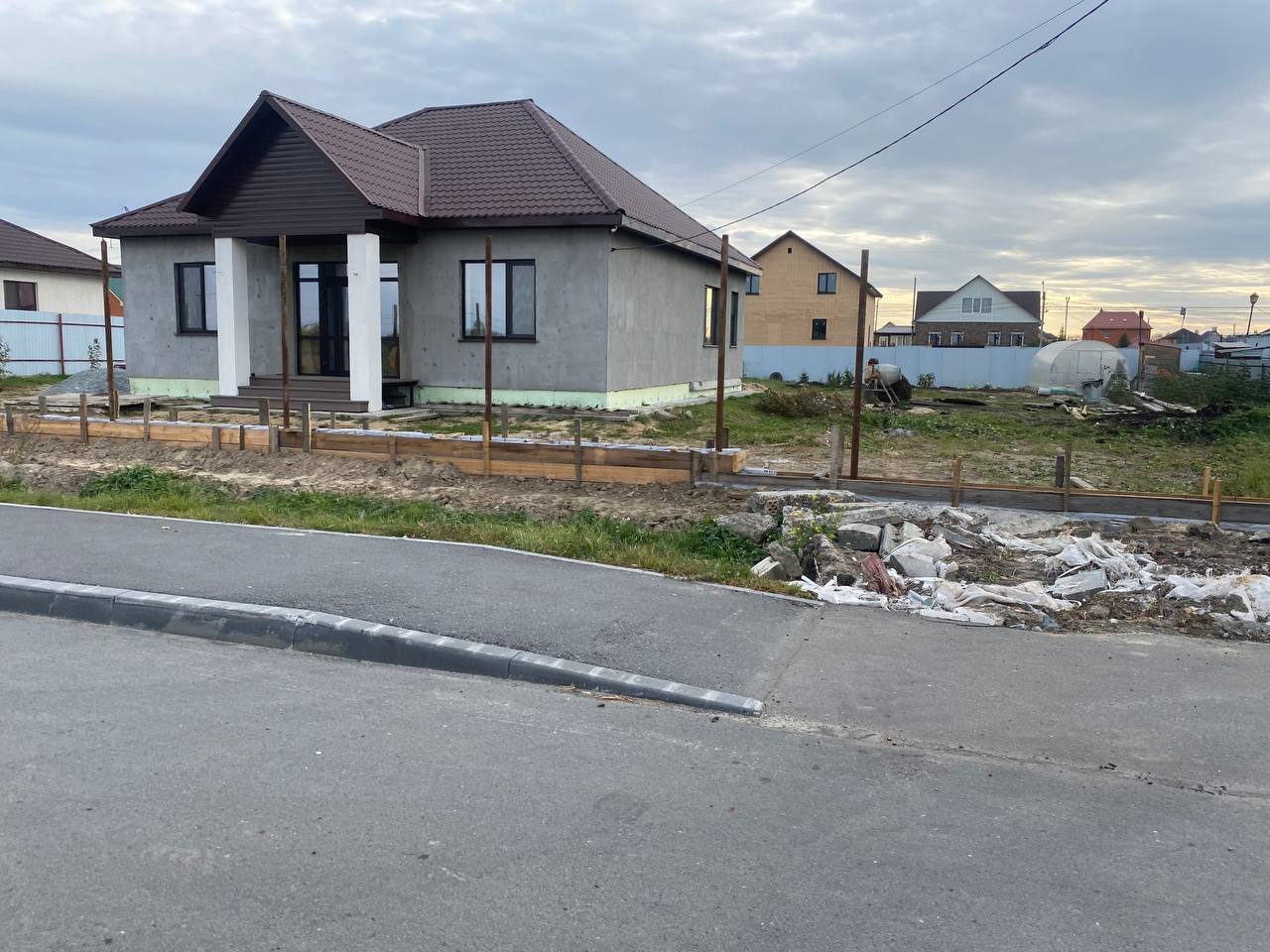 Загородный дом из пеноблоков