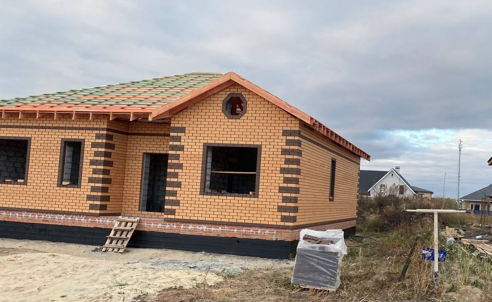 Одноэтажный дом из газоблоков